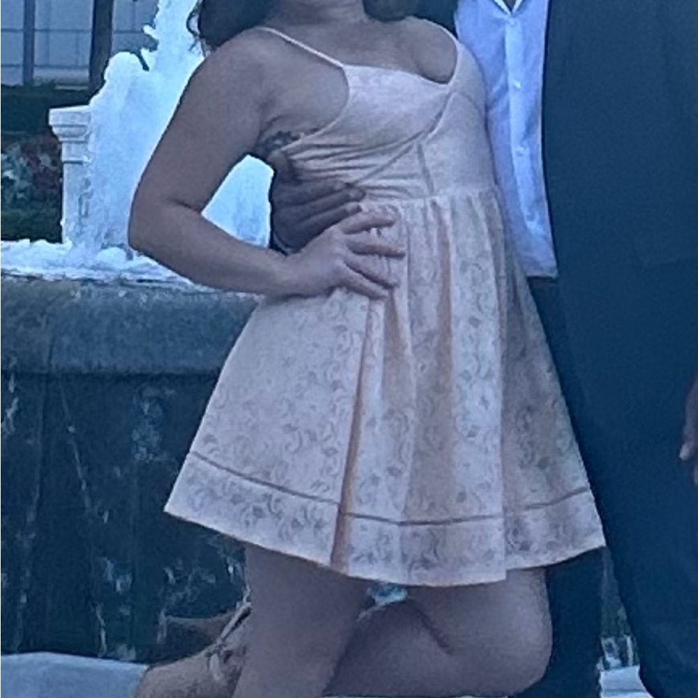 NSR Peach Lace Dress